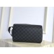 Louis Vuitton DOPP KIT TOILET POUCH Damier Graphite High