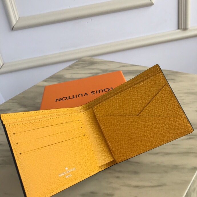 Louis Vuitton MULTIPLE WALLET Monogram Eclipse Yellow High