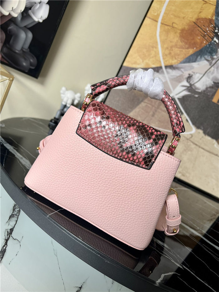 Louis Vuitton CAPUCINES MINI Taurillon Pink M80013 High