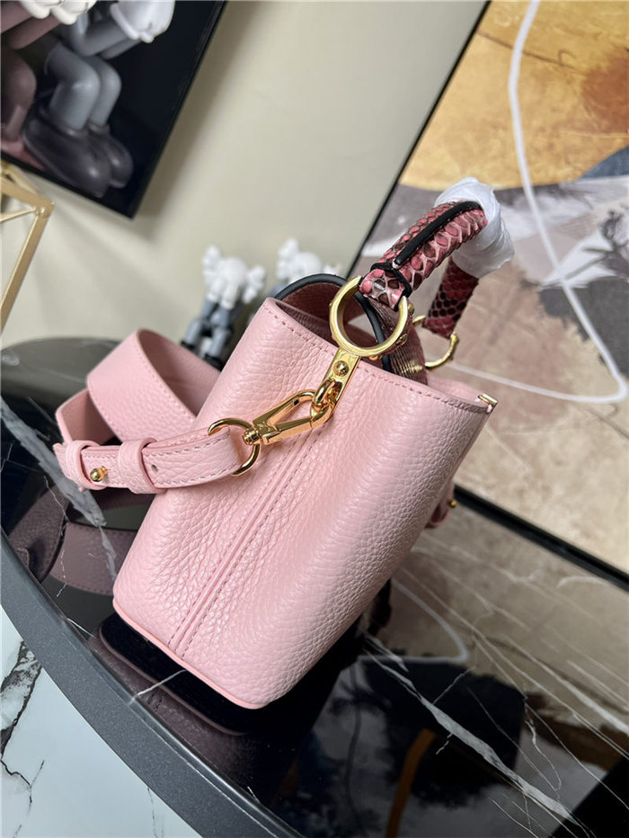 Louis Vuitton CAPUCINES MINI Taurillon Pink M80013 High