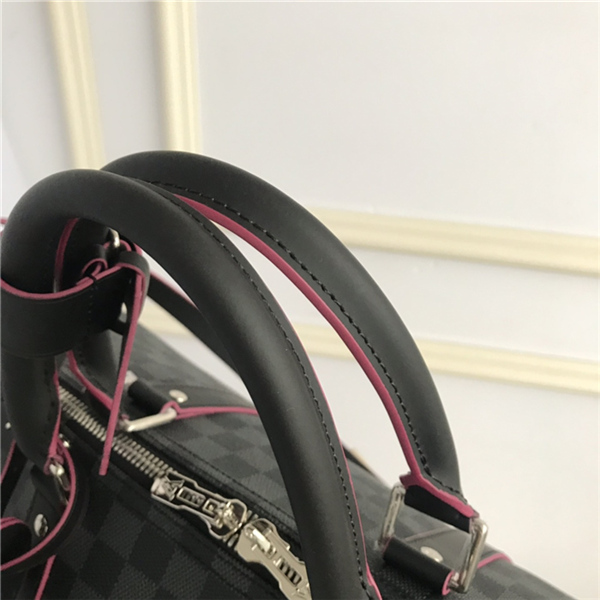 Louis Vuitton KEEPALL BANDOULIÈRE 50 Damier Graphite Red High