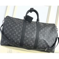 Louis Vuitton KEEPALL BANDOULIÈRE 50 Monogram Eclipse High