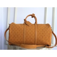 Louis Vuitton KEEPALL BANDOULIÈRE 50 Denim Mustard High