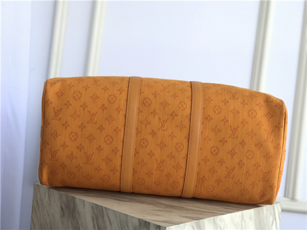 Louis Vuitton KEEPALL BANDOULIÈRE 50 Denim Mustard High