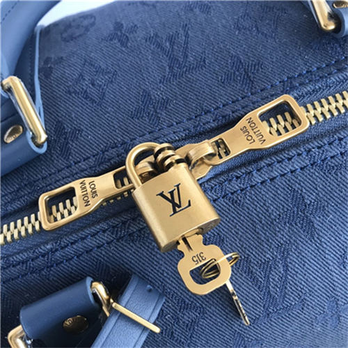 Louis Vuitton KEEPALL BANDOULIÈRE 50 Denim Navy High