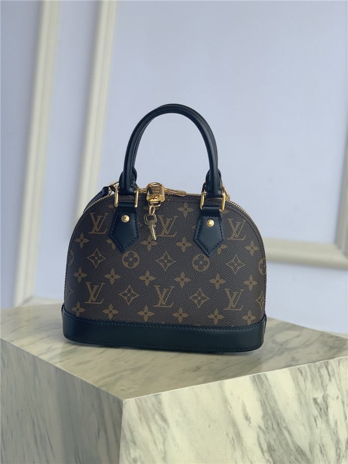 Louis Vuitton Alma BB Bag Monogram Black High