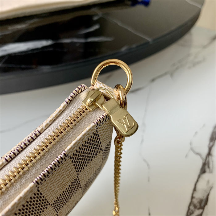 Louis Vuitton MINI POCHETTE ACCESSOIRES Damier Azur High