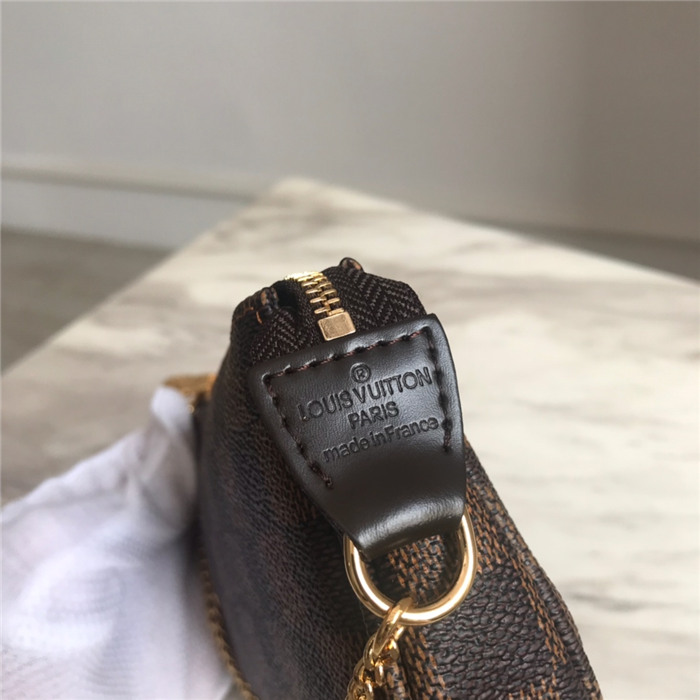 Louis Vuitton MINI POCHETTE ACCESSOIRES Damier Ebene High