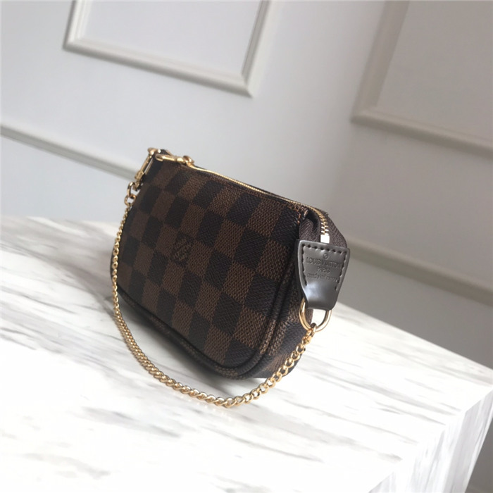 Louis Vuitton MINI POCHETTE ACCESSOIRES Damier Ebene High