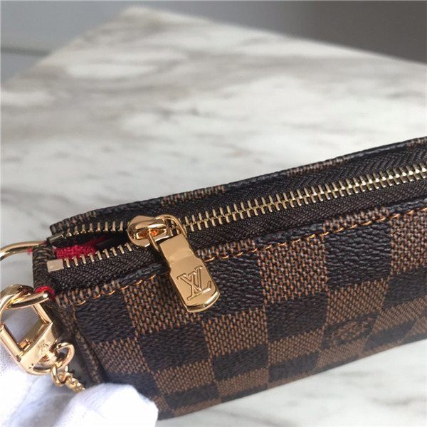 Louis Vuitton MINI POCHETTE ACCESSOIRES Damier Ebene High