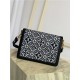 Louis Vuitton DAUPHINE MM BAG Since 1854 Jacquard textile Black Top