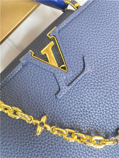 Louis Vuitton Pochette Cancun Shoulder Bag Pouch Denim M60018 Blue High