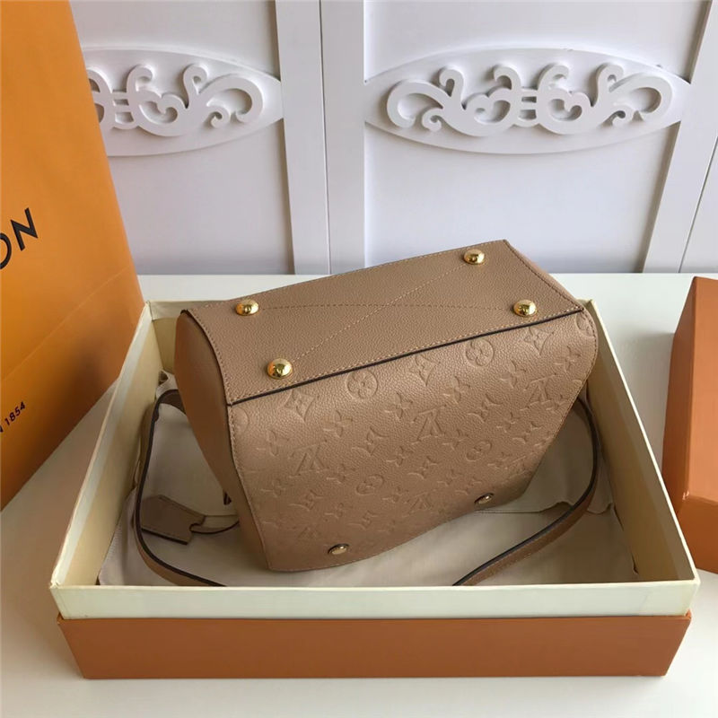 Louis Vuitton MONTAIGNE BB Monogram Empreinte Taupe High