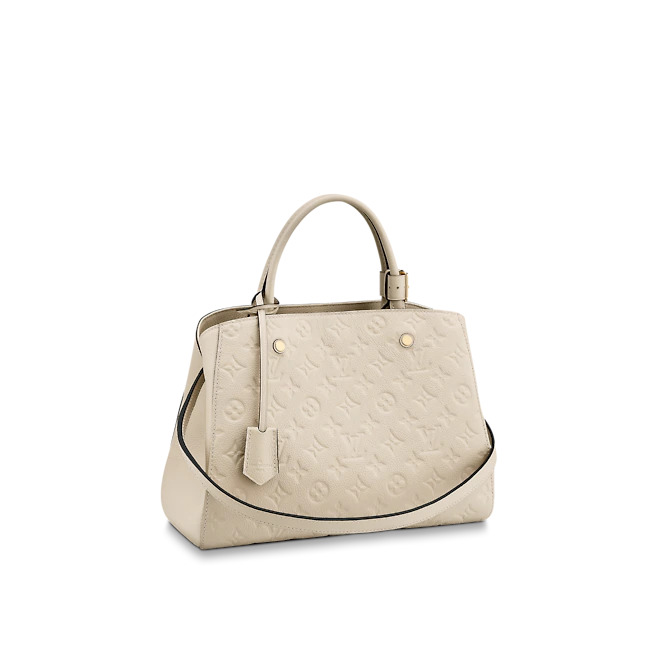 Louis Vuitton MONTAIGNE MM Monogram Empreinte Cream High