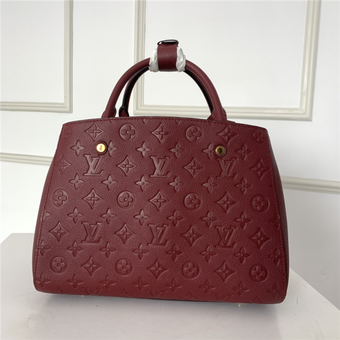 Louis Vuitton MONTAIGNE MM Monogram Empreinte Wine High