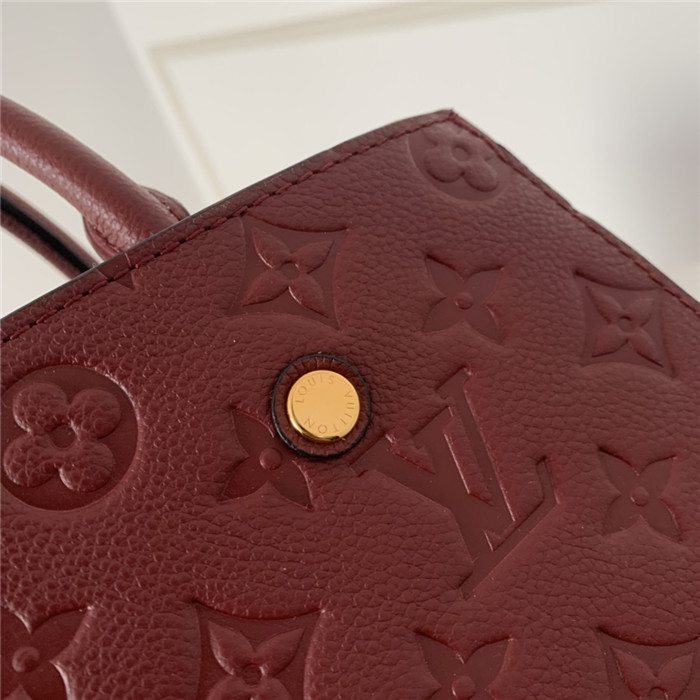 Louis Vuitton MONTAIGNE MM Monogram Empreinte Wine High