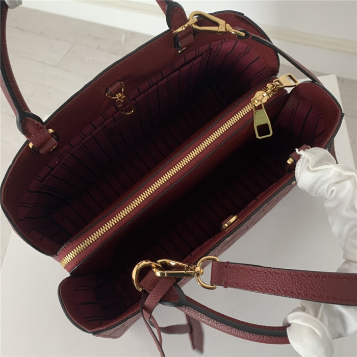 Louis Vuitton MONTAIGNE MM Monogram Empreinte Wine High