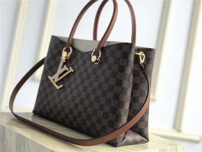 Louis Vuitton LV Riverside Bag Damier Ebene Beige High