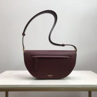 Small Leather Olympia Bag Burgundy High