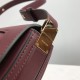 Small Leather Olympia Bag Burgundy High