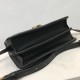 Small Grainy Leather TB Bag Black High