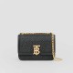 Small Quilted Monogram Lambskin TB Bag Black High