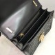 Small Quilted Monogram Lambskin TB Bag Black High