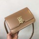 Small Leather TB Bag Small Brown High