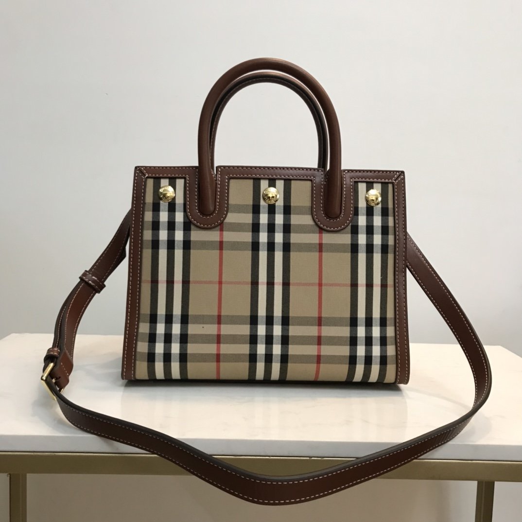 Mini Vintage Check Two-handle Title Bag High