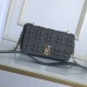 Small Quilted Lambskin Lola Bag Dusty Black High