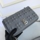 Small Quilted Lambskin Lola Bag Dusty Black High