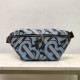 Monogram Print E-canvas Sonny Bum Bag Pale azure High