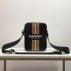 Logo and Icon Stripe Print Crossbody Bag High