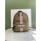 Logo and Icon Stripe Print ECONYL® Backpack Dark Olive Green High