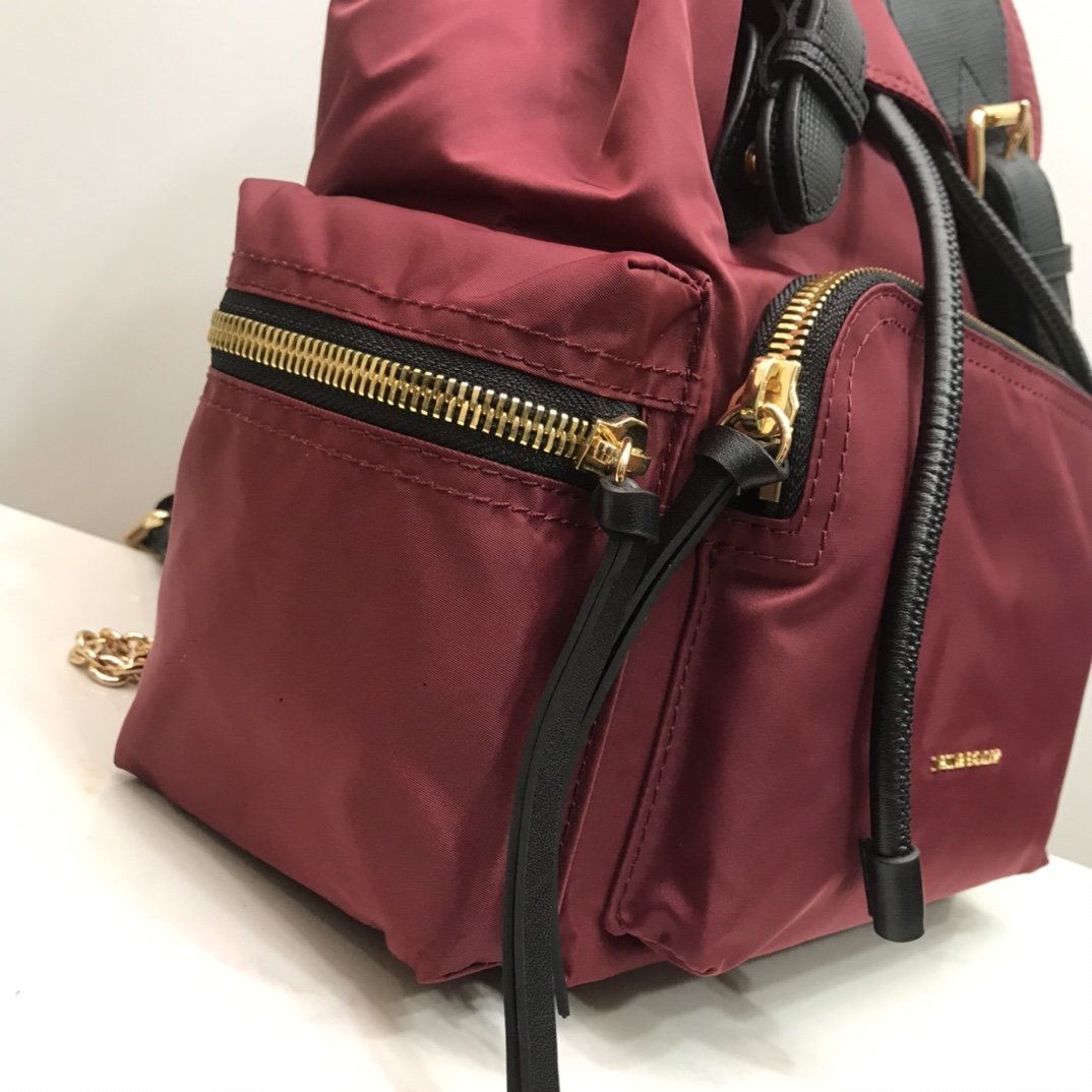 Burberry Rucksack Backpack Burgundy High