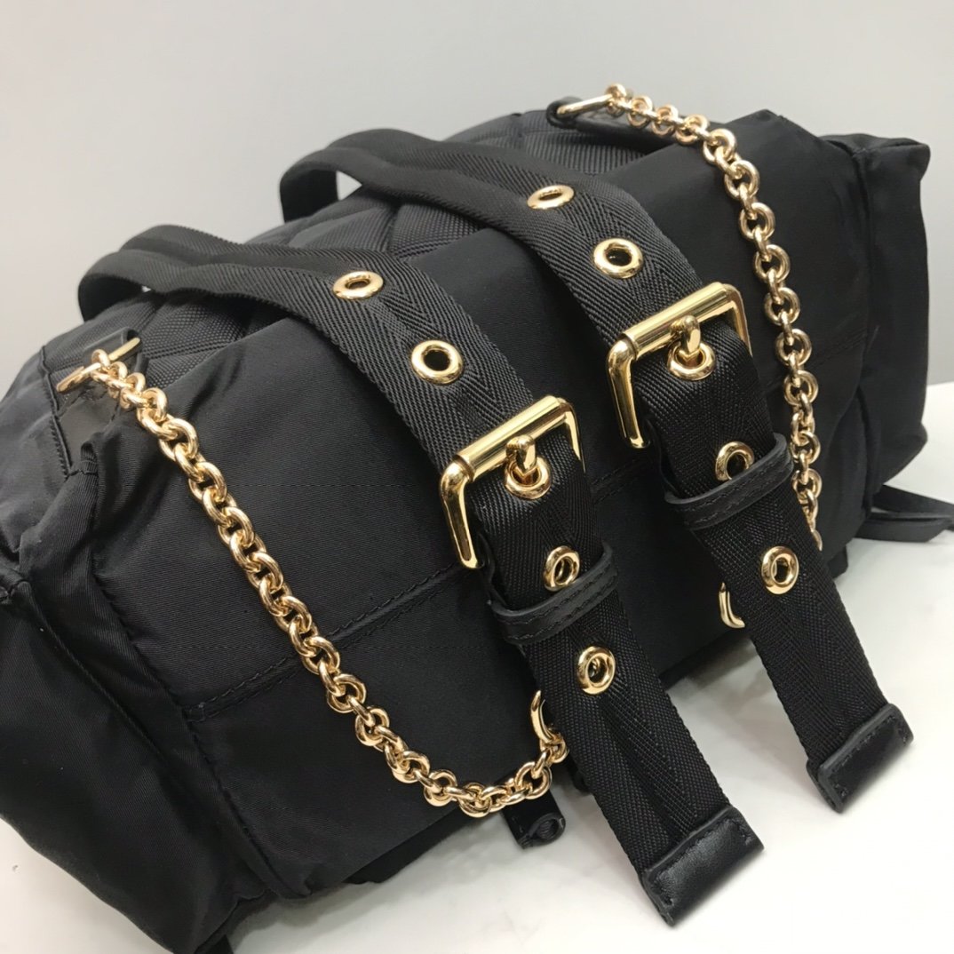 Burberry Rucksack Backpack Black Brown High