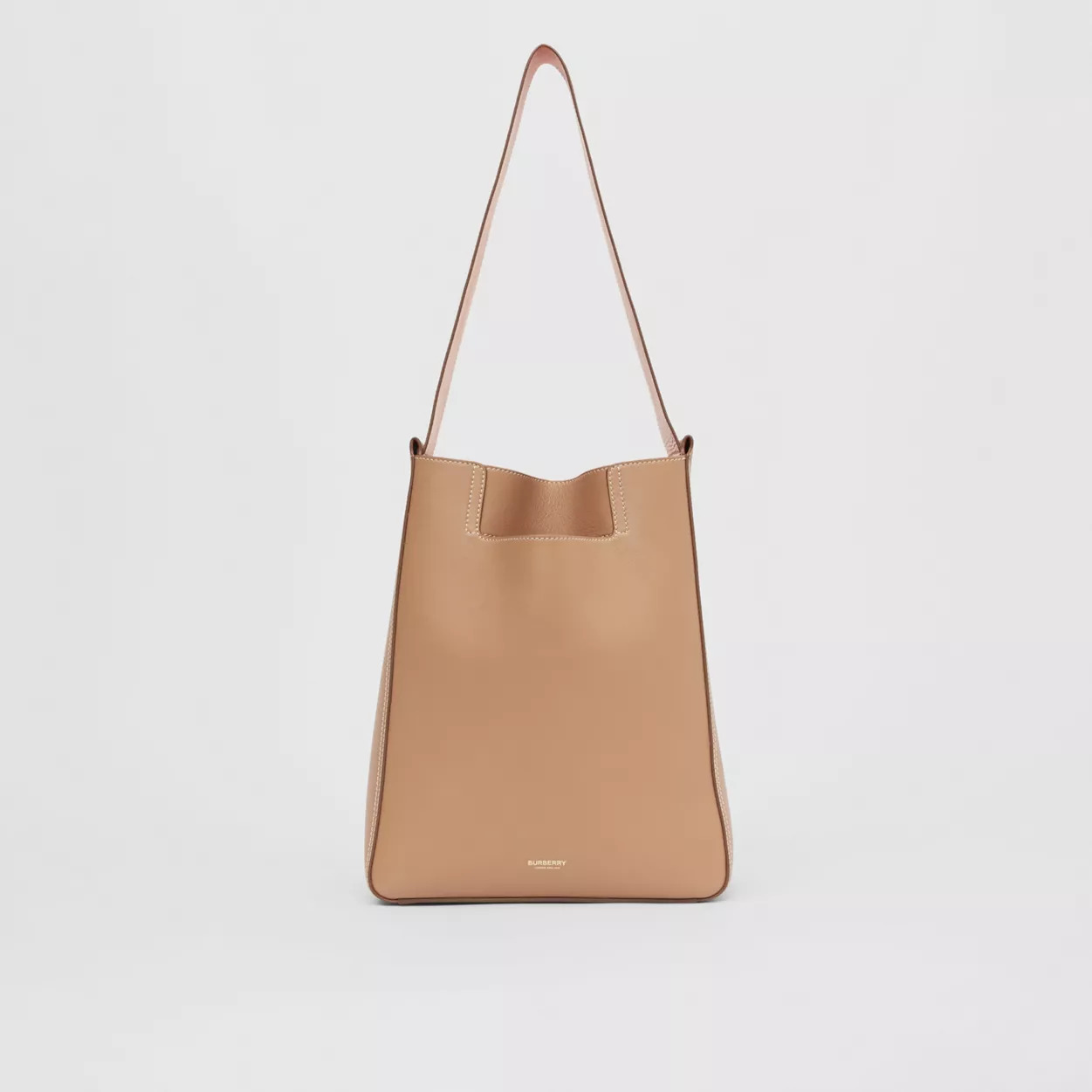 Small Leather Basket Bag Camel High