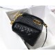 MEDIUM Dior CARO BAG Supple Cannage Calfskin Black High