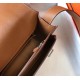 Hermes Steve 35 Messenger Bag In Brown Clemence Calfskin High