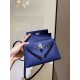 Hermes Kelly Mini II Bag Epsom Leather In Bleu Obscur CTN High