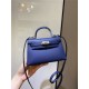 Hermes Kelly Mini II Bag Epsom Leather In Bleu Obscur CTN High