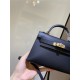 Hermes Kelly Mini II Bag Epsom Leather In Black CTN High