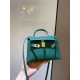 Hermes Kelly Mini II Bag Epsom Leather In Malachite CTN High