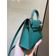 Hermes Kelly Mini II Bag Epsom Leather In Malachite CTN High