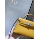 Hermes Kelly Mini II Bag Epsom Leather In Jaune Ambre CTN High