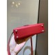 Hermes Kelly Mini II Bag Epsom Leather In Rouge H CTN High