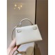 Hermes Kelly Mini II Bag Epsom Leather In Craie CTN High