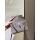 Hermes Kelly Mini II Bag Epsom Leather In Gris Asphalt CTN High