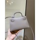 Hermes Kelly Mini II Bag Epsom Leather In Gris Asphalt CTN High