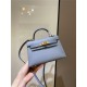 Hermes Kelly Mini II Bag Epsom Leather In Bleu Brume CTN High